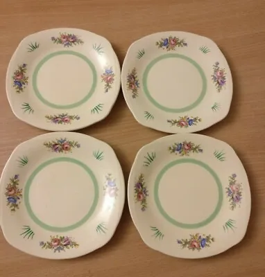 Buy 4 X Burleigh Ware Burslem - Burgess & Leigh Tudor Tea Plates 6.5  • 6.99£