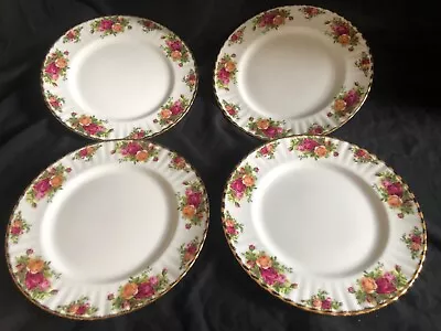 Buy Royal Albert China Old Country Roses 4 X Dinner Plates 26.5cm  2nd Quality 1962 • 30£