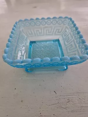 Buy Davidson Blue Glas Greek Design Square Bowl • 14£