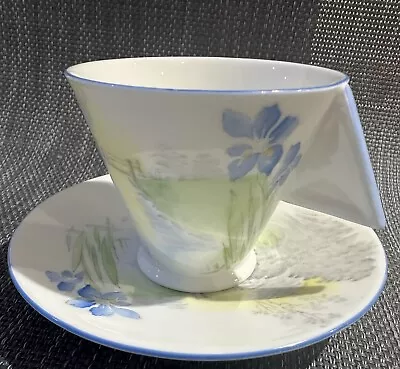 Buy Shelley Art Deco  Vogue Bone China Flowers Pattern Coffee Cup  & Saucer • 229£