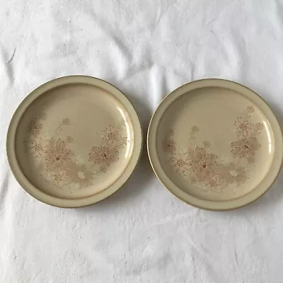 Buy Denby 'Sandalwood'  X 2 Side Plates 17 Cm Fine Stoneware Handcrafted England • 15.50£