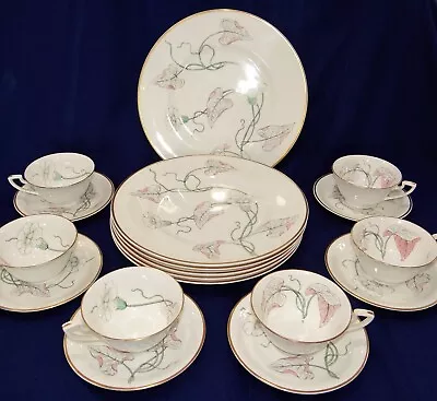 Buy Royal Worcester GLORIANA 18 Pieces 6 Place Settings Dinner Plates Cups & Saucers • 69.89£