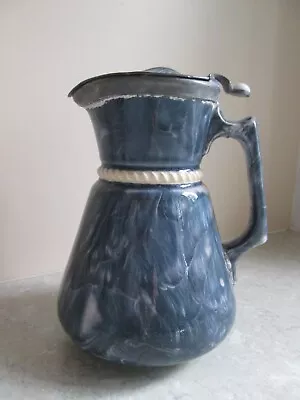 Buy Antique Macintyre Moorcroft  Agate Ware Jug With Pewter Lid  C.1880 • 14.99£