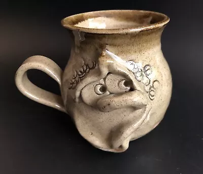 Buy Vintage Ugly Face Studio Pottery Mug - Approx 8.5cm Tall • 8.50£