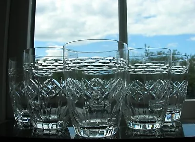 Buy Webb - Six Cut Crystal Water/Whisky Glasses - All Signed • 85£
