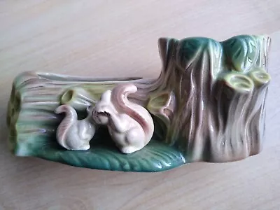 Buy Hornsea Pottery Posy Vase/planter - Squirrels Kissing By A Log • 3.49£