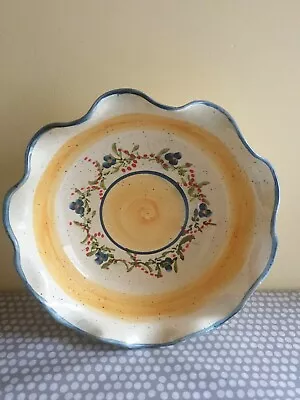 Buy Vintage Vallauris French Pottery Fiat Main Handpainted Bowl  • 39£