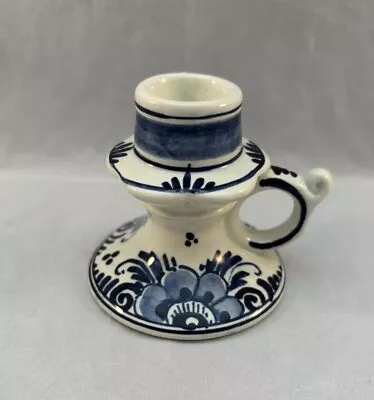 Buy Delft Blue Chamber Stick Taper Candle Holder Blue & White Hand Painted Holland • 9.27£