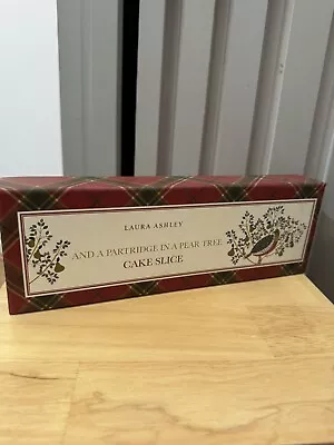 Buy Vintage Laura Ashley Christmas Cake Slice,  Bone China Handle & Stainless Steel • 12.99£