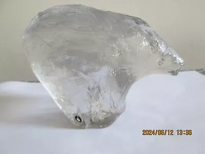 Buy Vintage Mid-Century Swedish Art Glass Pukeberg Abstract Polar Bear Paperweight • 11.99£