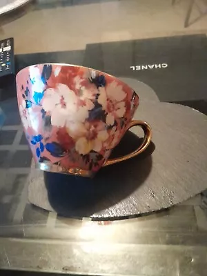 Buy Tesco Fox & Ivy Chintz Floral Large Cup /  Mug Coffee Or Tea • 5£