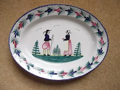 Buy Vintage HENRIOT QUIMPER DECORATIVE PLATE • 14.99£