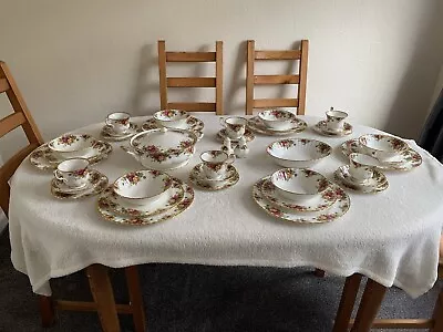 Buy Royal Albert Old Country Roses Dinner & Tea Set With Tea Plates, Salt And Pepper • 54£