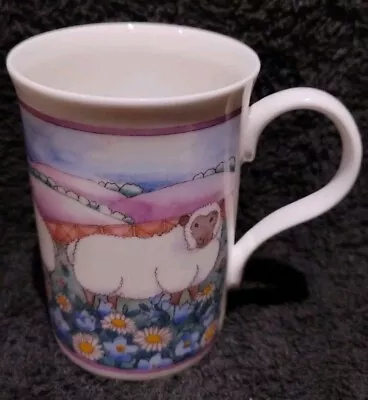 Buy Vintage Crown Trent English Fine Bone China Sheep In The Meadow Pattern Mug • 4.99£