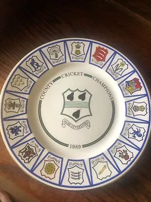 Buy County Cricket Champions  Worcestershire 1989 Collectors Plate Royal Grafton • 7£
