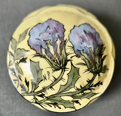 Buy 1900 Art Nouveau Porcelain Thistle Painted Vase Limoges Box • 126.46£