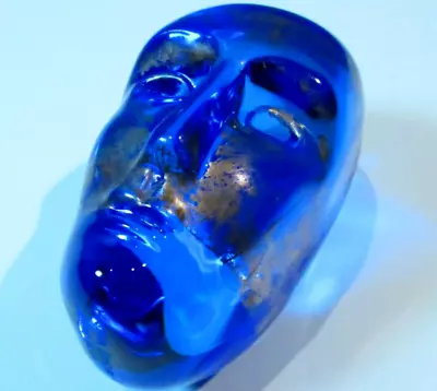 Buy MINT Kosta Boda BRAINS Bertil Vallien Glass Sculpture Head Blue Crystal Glass • 186.38£