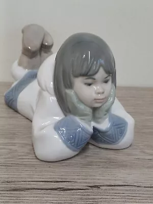 Buy Lladro Nao Dreaming On The Ice - C1997 - 4 Inch - Eskimo / Inuit - Perfect  • 50£