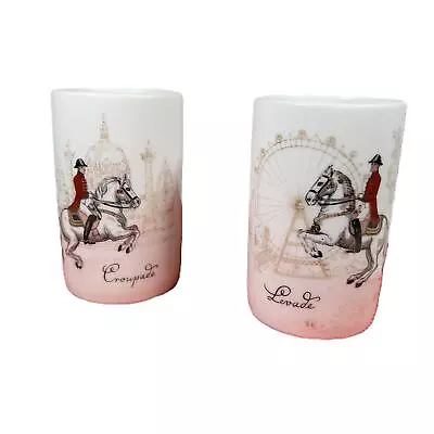 Buy Vintage Elisabeth Liegl 1960s Set Of Two Bavarian Beer Cups Dressage Equestrian • 36.35£