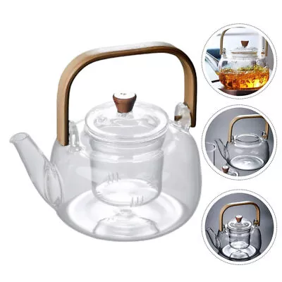 Buy  Creative Teaware Pot Clear Teapot Filter Kettle Office Glass Set Household • 18.78£