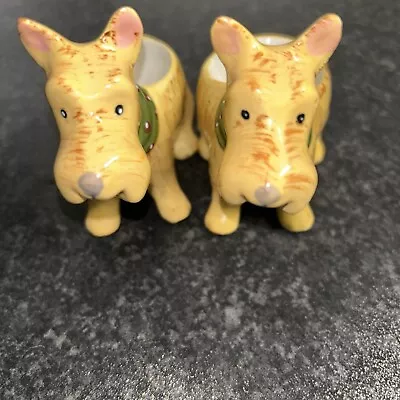 Buy 2 X Vintage Pottery SCOTTIE DOG EGG CUPS Excellnt Condition. • 5.37£