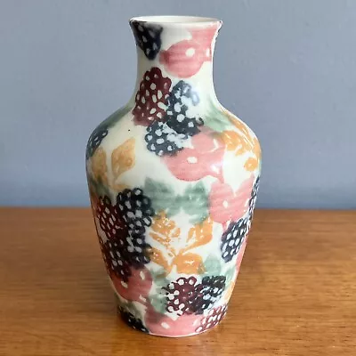 Buy Ben Thomas Pottery Sponge Ware BlackBerry Vase Ceramic Floral Hornsea • 8£