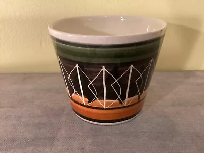 Buy Vintage Welsh Studio Pottery LLANFAIR YM MUALLT Handpainted CACTUS POT VASE • 9£