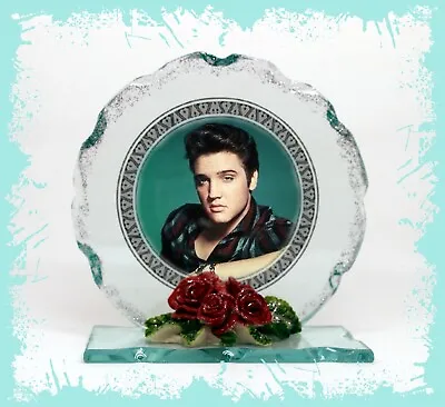 Buy Elvis Cut Glass Round Plaque, Don't Be Cruel, Ltd Edition By Cellini Plaques • 29.99£