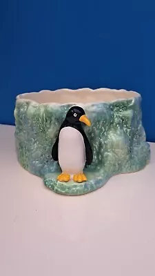 Buy Rare Vintage SylvaC Ware Penguin Glacier Bowl Planter 591 • 38£