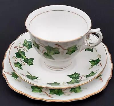 Buy Colclough Ivy Leaf Design Trio Cup, Saucer, Tea Plate In Excellent Condition  • 6.50£