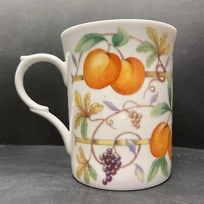 Buy Vintage 1998 Staffordshire Tableware Peaches & Grapes Bone China Mug England • 19.95£