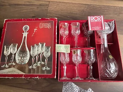 Buy RCR  Opera Crystal 7pc Liqueur Set, Decanter And Glasses • 20£