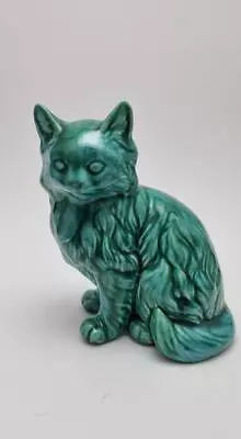 Buy Anglia Pottery Turquoise Cat No.201 • 4.95£