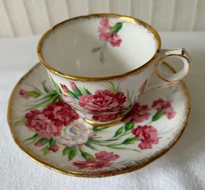 Buy Royal Stafford Carnation Coffee Cup & Saucer Bone China Made In England • 20.97£