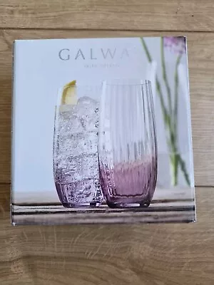 Buy Pair Of Galway Crystal Highball Glasses • 10£