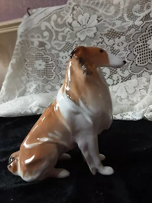 Buy Lomonosov  Porcelain Seated Collie Dog. • 35£