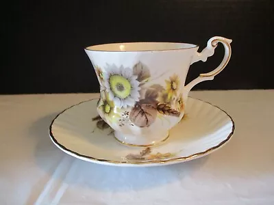 Buy Rosina China Co., Ltd. Queens Fine Bone China Teacup & Saucer Yellow Flowers • 18.66£