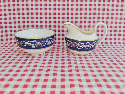 Buy Vintage Spode China Ribbons And Roses Milk Jug And Sugar Bowl • 14.99£