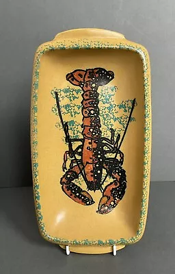 Buy HONITON POTTERY Mid Century Modern Rectangular Lobster Serving Dish (signed) • 30£