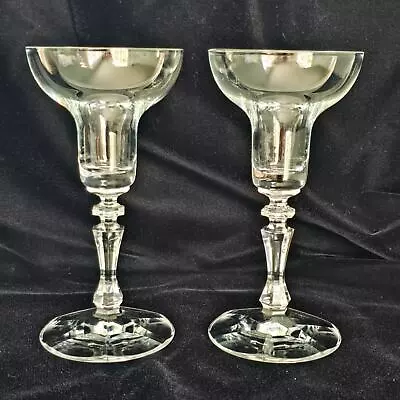 Buy Vintage Candela Schott Zwiesel Lead Crystal Clear Candle Sticks Holders Germany  • 23.29£