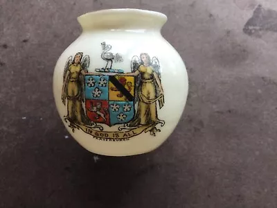 Buy Goss Crested China Of Fraserborough On A Glastonbury Vase. Very   Good • 4.99£