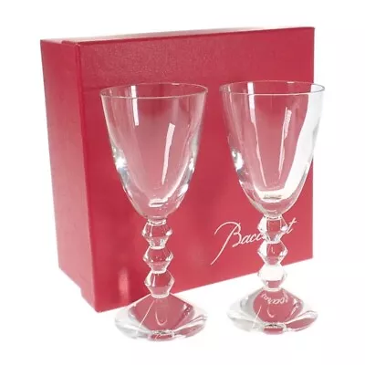 Buy Baccarat Vega Wine Glasses Pair Set Of 2 Tableware Crystal TGIS • 141.73£