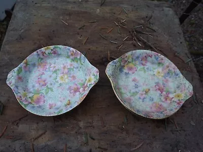 Buy Royal Winton PAIR Small Dishes In Marion Chintz Pattern 10cm Diameter • 12.99£