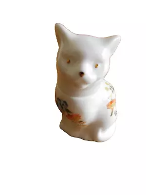 Buy Ansley Cottage Garden China Cat Trinket Pot • 20£