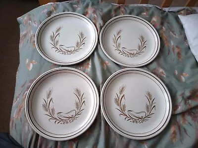 Buy BILTONS England Wheat Barley Corn Brown  9¾ Inch Dinner Plate X 4 • 29.99£