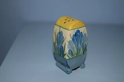 Buy A Very Rare Clarice Cliff Bonjour Pepper Pot  Blue Crocus  Pattern 1933 • 155£