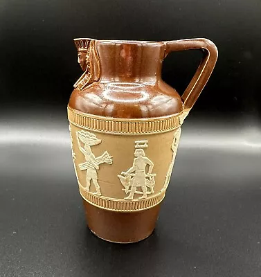 Buy Doulton Lambeth Antique Stoneware Jug - Egyptian Revival • 30£