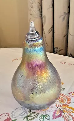 Buy Heron Glass Large Purple Pear With Gift Box - Hand Blown - 20 Cm Tall - UK Made • 35£