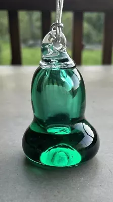 Buy Blenko Glass Ornament - Bell - Mint Green • 37.28£