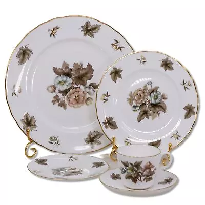 Buy 5pc Royal Worcester Dorchester Dinnerware Service Set Scalloped Z2637 China • 24.56£
